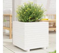 vidaXL Jardinière bois de pin blanc
