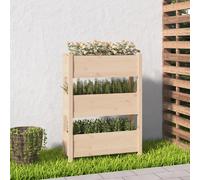 vidaXL Coffre à plantes 77x25x104,5 cm Pin massif