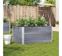 VIDAXL Jardinière - Bois pine massif - Gris
