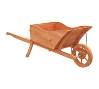 vidaXL Jardinière design brouette 128x45,5x43 cm bois massif sapin