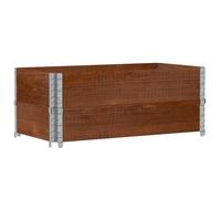 vidaXL Jardinière brune 100x50 cm pin massif