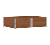 vidaXL Jardinière brune 150x100 cm pin massif