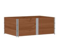 vidaXL Jardinière brune 150x100 cm pin massif