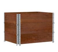 vidaXL Jardinière brune 80x60 cm pin massif