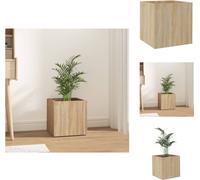 vidaXL Jardinière chêne Sonoma 40x40x40 cm Bois composite - Pots de fleurs & Jardinières