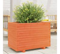 vidaXL Bac à plantes brun cireux 70x40x49,5 cm Pin massif