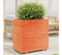 vidaXL Jardinière cire marron 70x40x72,5 cm
