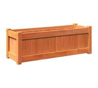 vidaXL Jardinière en pin massif brun cireux 90x31x31 cm