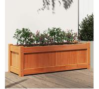 vidaXL Jardinière cire marron 90x31x31 cm bois de pin massif 837453