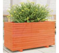 vidaXL Jardinière cire marron 90x40x49,5 cm - Bois de pin