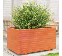 vidaXL Jardinière cire marron 90x60x49,5 cm bois pin