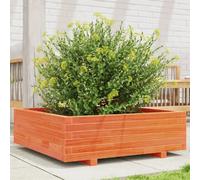 vidaXL Jardinière cire marron en bois