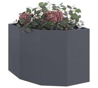 vidaXL Jardinière d'angle Anthracite 60 x 60 x 50 cm Acier