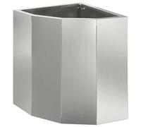 Vidaxl Jardinière D'angle Argent 30 X 30 X 35 Cm Acier Galvanisé