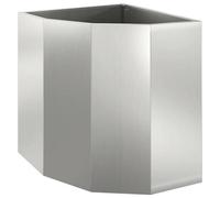 Vidaxl Jardinière D'angle Argent 45 X 45 X 50 Cm Acier Galvanisé