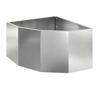 Vidaxl Jardinière D'angle Argent 60 X 60 X 35 Cm Acier Galvanisé