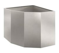 Vidaxl Jardinière D'angle Argent 60 X 60 X 50 Cm Acier Inoxydable