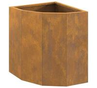 Vidaxl Jardinière D'angle Rouillé 30 X 30 X 35 Cm