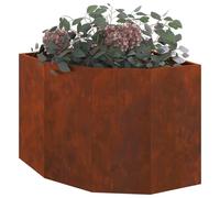 vidaXL Plante d'angle Rouillé 60 x 60 x 50 cm Acier résistant aux intempéries