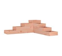 vidaXL Escalier pour plantes 4 marches 106 x 104,5 x 36 cm Bois massif Douglas Marron G