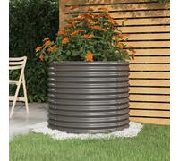 vidaXL Jardinière de jardin - Gris