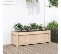 vidaXL Bac à plantes d'extérieur 90x31x31 cm pin massif