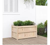 vidaXL Jardinière d'extérieur 90x50x50 cm en bois de pin massif Beige G
