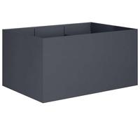 vidaXL Jardinière d'extérieur, anthracite, 120 x 80 x 60 cm