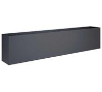 vidaXL Jardinière d'extérieur, anthracite, 280 x 40 x 60 cm
