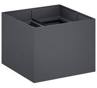 vidaXL Jardinière d'extérieur, anthracite, 80 x 80 x 60 cm