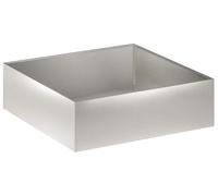 vidaXL Jardinière d'extérieur argentée, 100 x 100 x 30 cm, en acier inoxydable