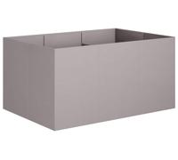 vidaXL Jardinière d'extérieur, aspect rouille, 120 x 80 x 60 cm, acier résistant aux intempéries