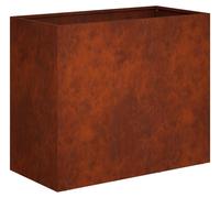 vidaXL Jardinière d'extérieur, aspect rouille, 60 x 30 x 50 cm, acier résistant aux intempéries