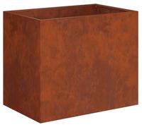 vidaXL Jardinière d'extérieur, aspect rouille, 60 x 40 x 50 cm, acier résistant aux intempéries