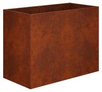 vidaXL Jardinière d'extérieur, aspect rouille, 80 x 40 x 60 cm, acier résistant aux intempéries