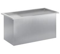 vidaXL Jardinière d'extérieur avec éclairage LED, argent, 40 x 80 x 40 cm