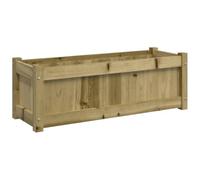 vidaXL Bac à plantes 90x31x31 cm Bois de pin imprégné Marron G