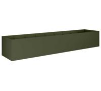 vidaXL Jardinière d'extérieur, vert olive, 360 x 80 x 60 cm