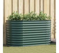 vidaXL Potager surélevé vert 160 x 80 x 81 cm Acier