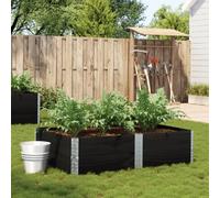 VidaXL Jardinière empilable bois de pin - Noir