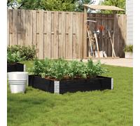 VIDAXL Jardinière empilable Pin - Noir