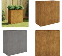 vidaXL Jardinière en acier corten, 40x80x80 cm - Pot de plantation - Jardinières - Plate-bande surélevée - Plate-bande de jardin surélevée