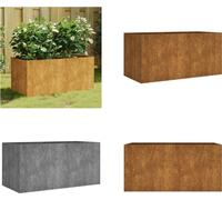 vidaXL Jardinière en acier corten, 80x40x40 cm - Pot de plantation - Jardinières - Plate-bande surélevée - Plate-bande de jardin surélevée