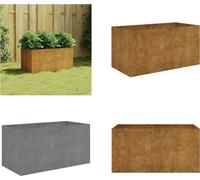 vidaXL Jardinière en acier corten, 80x40x40 cm - Pot de plantation - Jardinières - Plate-bande surélevée - Plate-bande de jardin surélevée