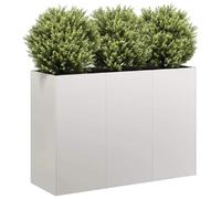 vidaXL Jardinière en acier inoxydable 120x40x80 cm