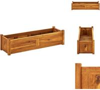 vidaXL Jardinière en bois d'acacia 100x30x25 cm - Pots de fleurs & Jardinières