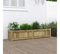 vidaXL Jardinière en bois de pin imprégné 150x31 cm