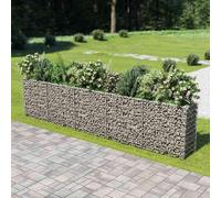 vidaXL Gabion haut-plateau en acier galvanisé 450×50×100 cm