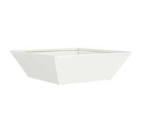 Vidaxl Jardinière En Métal Blanche Métal Moyen Jardinières
