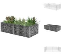 vidaXL Jardinière en pierre 180×90×50 cm - panneaux de clôture